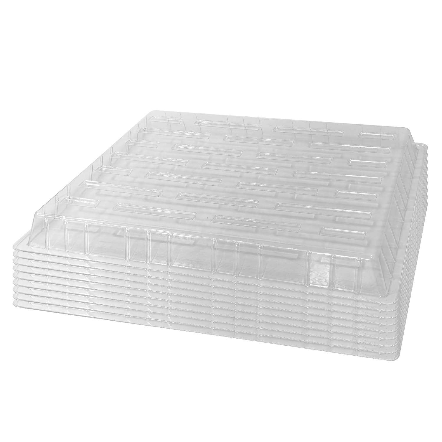 RooTrimmer 10Pack Clear Humidity MMF7 Domes, Transparent Plastic Cover