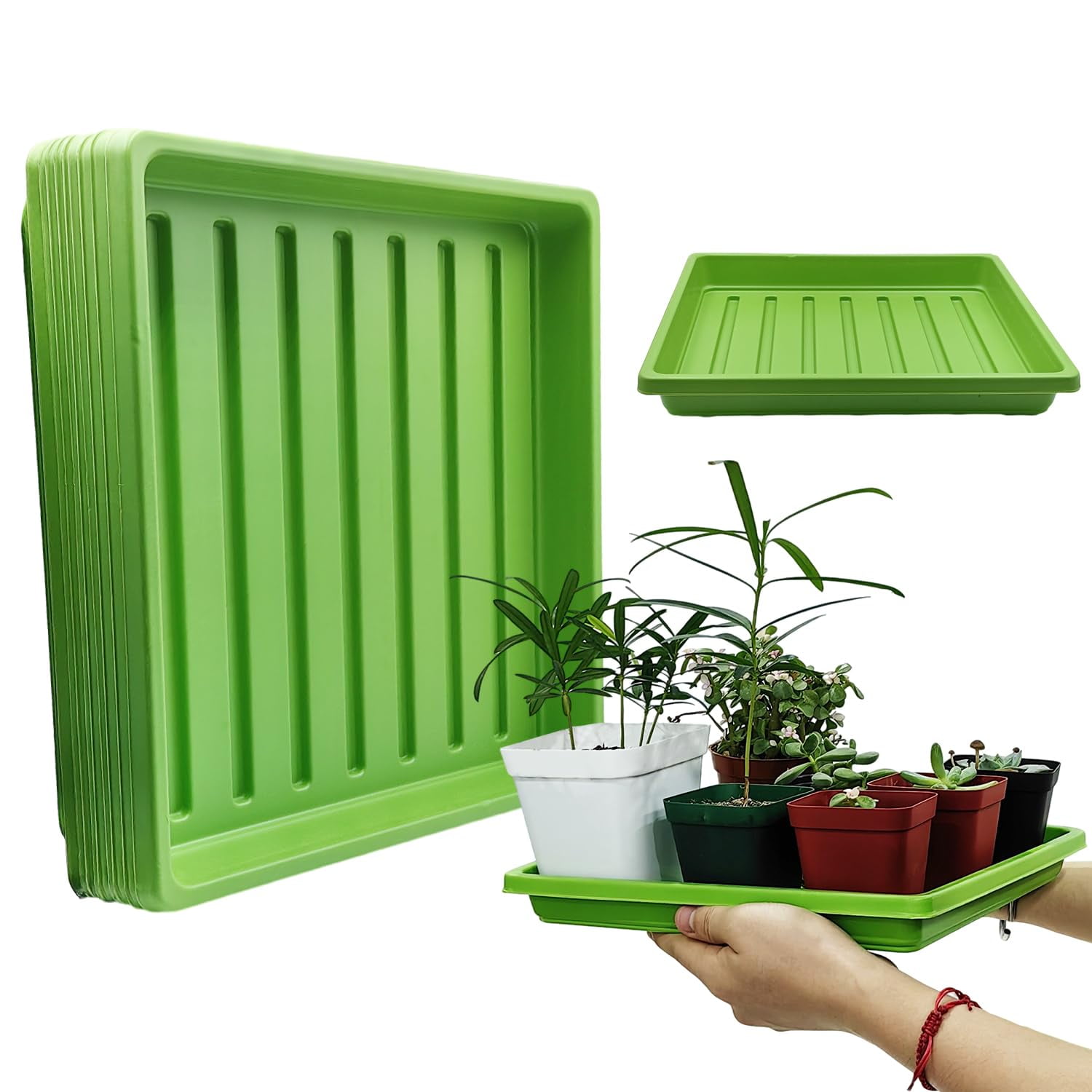 RooTrimmer 10Pack Microgreens Seed MMF7 Starter Grow Trays for