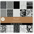 thumbnail image 1 of Roobee by Mara Mi Black and White Printed Scrapbook Paper, 50 Sheets, 25 Designs, 1 of 7