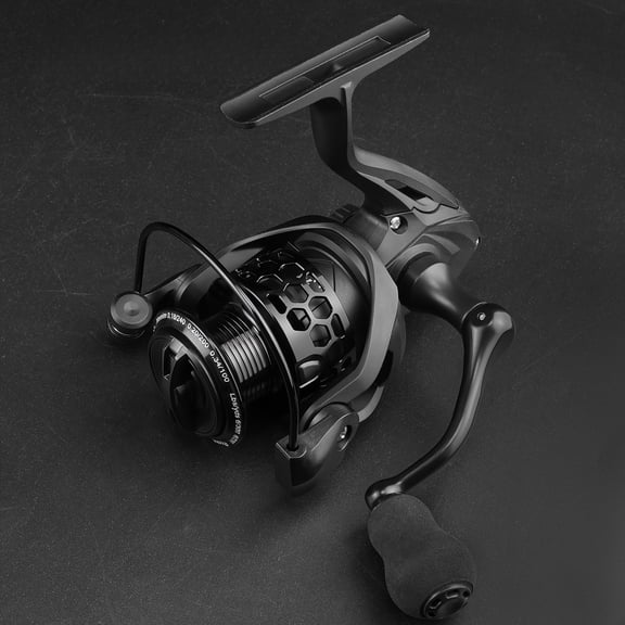 Rooblinos Spinning Fishing Reel 5.2:1 Gear Ratio Metal Body Anti-Reverse Lightweight Saltwater Freshwater Reel with Smooth Drag System for Bass Trout Salmon Walleye Crappie Pier Boat Kayak Fishing