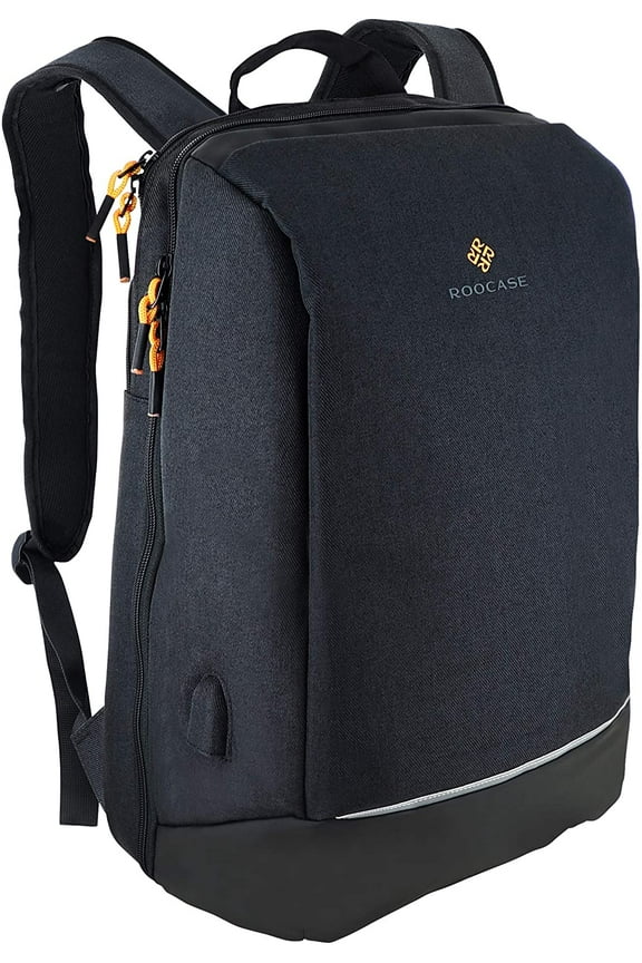 Balboa Travel Laptop Backpack, TSA Friendly Work Backpack with USB Charging Port and Charging Cable, 15.6 inch