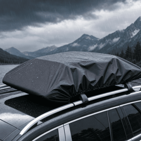 Roof Cargo Box Cover, Heavy Duty Waterproof Oxford Fabric Dustproof UV Resistant Protector for Car Roof Rack Storage,2.7*1.45m