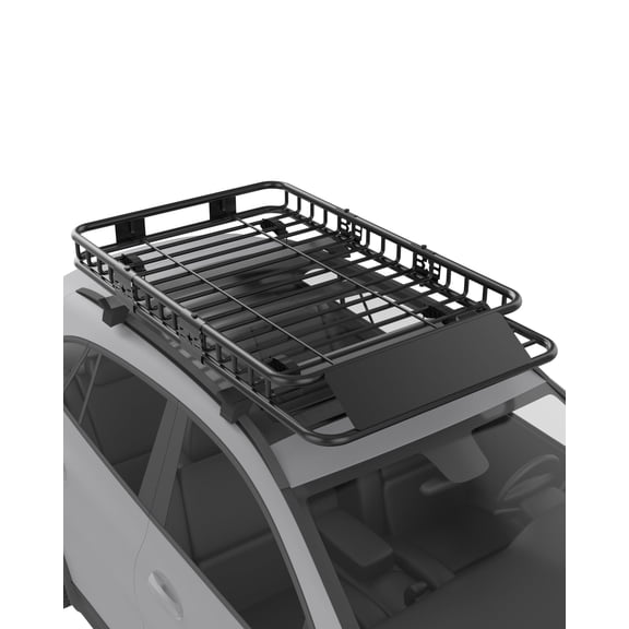 Roof Cargo Rack Basket with Extension Black Roof Luggage Rack Universal for SUV Car