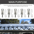 Roof DeIcing Heat Cable Clips, 50Pcs Heat Cable Roof Clips and Spacers