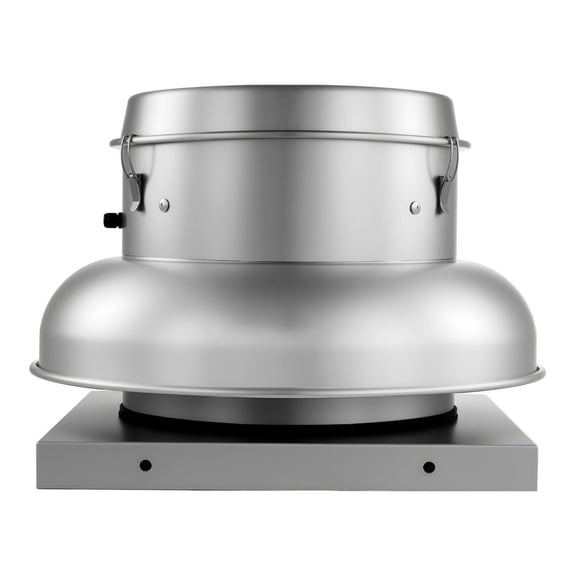 Roof Exhaust Fan 21 Inch, Attic Vent Fan High-Power Motor, Adjustable Airflow 900/1500 CFM, Heavy-Duty Aluminum Alloy, for Garage, Kitchen, Bathroom - Silver