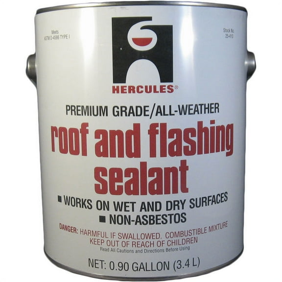 Roof Flashing Sealant, Black, 1 Gal