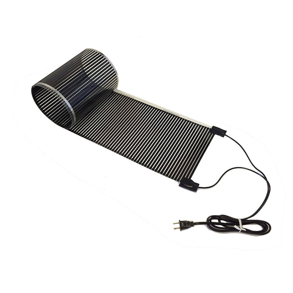 Roof Heating System | Propagation Heat Mat, Hydroponic Heating Pad, Made in USA, Pack of 1, 11" x 60" inches, Black