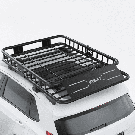 Roof Rack Basket Rooftop Cargo Carrier with Extension Black Car Top Luggage Holder Universal for SUV Cars