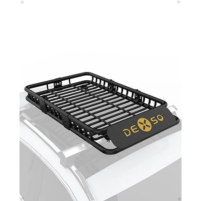 Roof Rack Cargo Basket, 46"x 36"x 5" Rooftop Carrier with 200 LB