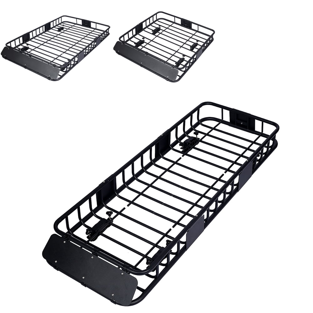 Universal Rooftop Cargo Carrier Roof Rack Cargo Basket 100*90 CM Travel  Long Trip Car Top Luggage Holder Carrier for SUV Truck - AliExpress