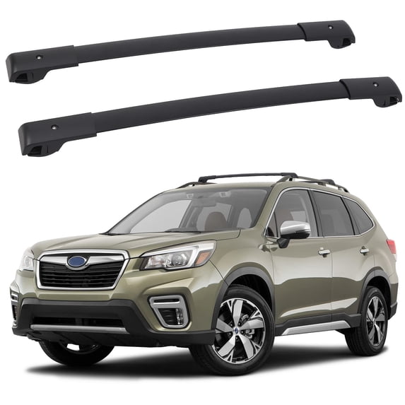 Mekek Heavy Duty Roof Rack Cross Bar 165 lbs, Steel Black, 44.09 x 5.51 x 3.94 inches