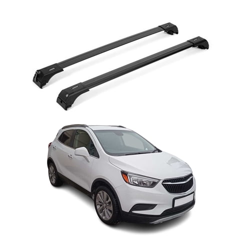 Roof Rack Cross Bars Aluminum for Buick Encore 2013-2022 Black 2Pcs