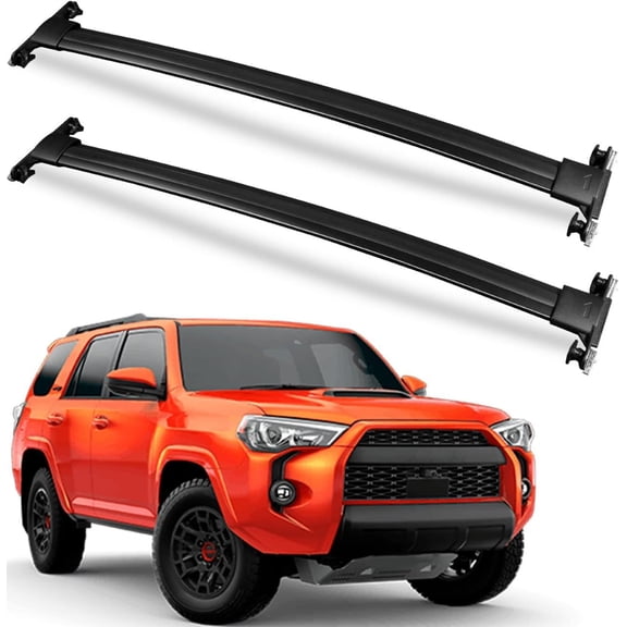 Roof Rack Cross Bars Compatible with Toyota 4Runner 2010-2024 (with Factory Side Rails), Heavy Duty 220lb Aluminum Crossbars Rooftop Cargo Bag Kayak Bike Luggage Snowboard Skiboard