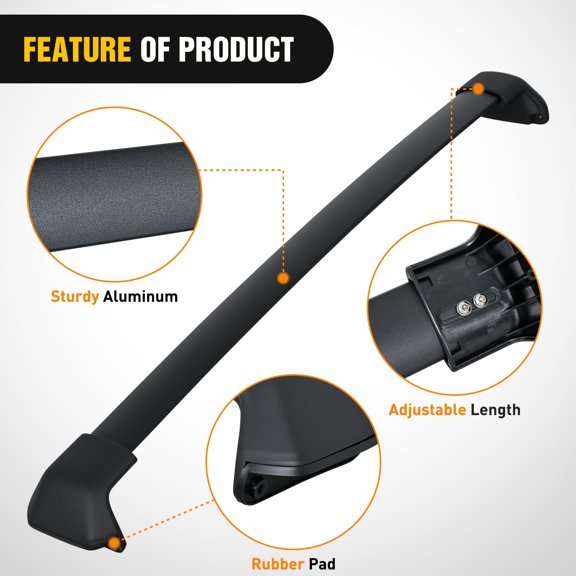 Roof Rack Cross Bars Compatible with Honda CR-V 2012-2016 Adjustable Aluminum Cargo Carrier Luggage Box Kayak Tent Snowboard - Low Wind Noise Design