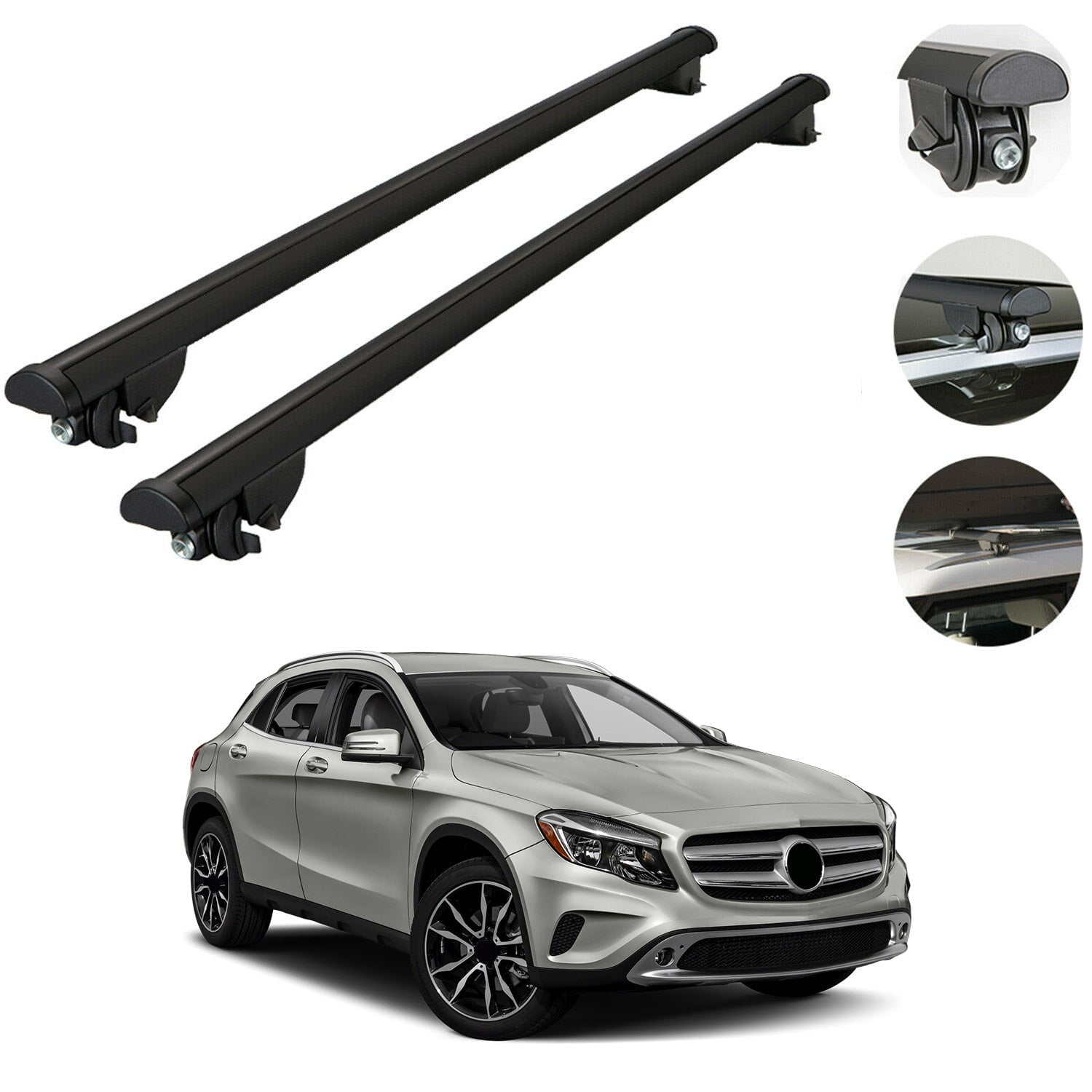Roof Rack Cross Bars For MercedesBenz GLAClass 20152021 Alu Carrier