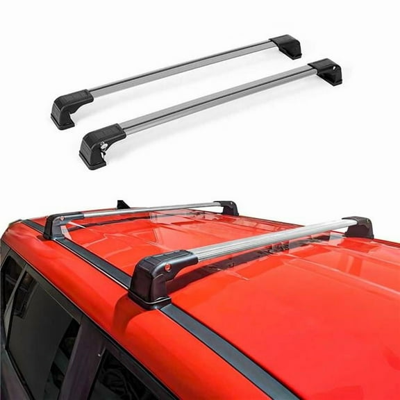 Omac USA 2541926 Wing Roof Rack Cross Bar for 2015-2023 Fiat 500X, Gray - 2 Piece
