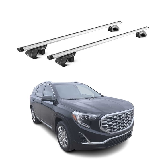 Roof Rack Cross Bars Luggage Carrier for GMC Terrain 2025-2026 Alu Silver 2 Pcs