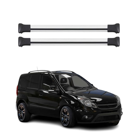 Roof Rack Cross Bars Luggage Carrier for RAM ProMaster City 2015-2022 Gray 2Pcs