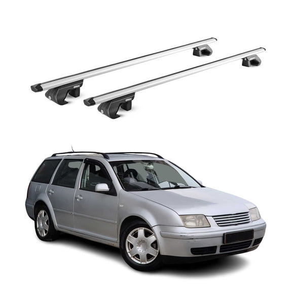 Roof Rack Cross Bars Luggage Carrier for VW Bora Estate 2000-2005 Alu Grey 2Pcs
