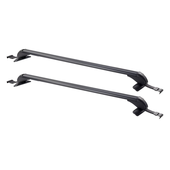 Roof Rack Cross Bars, Universal Fit for Naked Roofs Without Raised Rails/Flush Rail/Black Moldings, 165 LBS Capacity, Lockable Heavy Duty Aluminum Crossbar Racks Roof Rail Rooftop Luggage Canoe