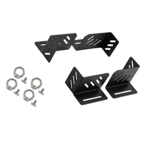 Roof Rack Fixing Clips with Tie-Down Points, Carbon Steel Slotted Bracket Set for Vehicle Cargo Rack Setup Work