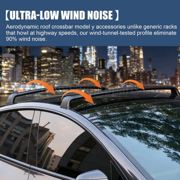 Roof Rack Rail Cross Bars Aluminum For 2020 2021 2022 2023 2024 Tesla model Y