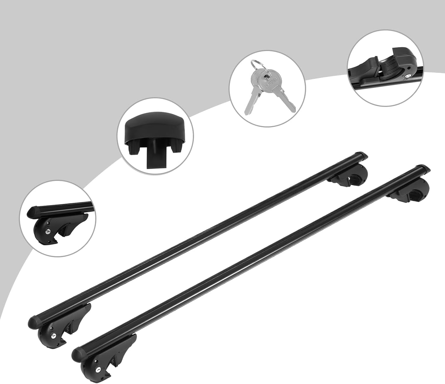 Roof Rack Rails Cross Bar Kit Fit for Subaru 2010 2011 2012 2013 2014 ...