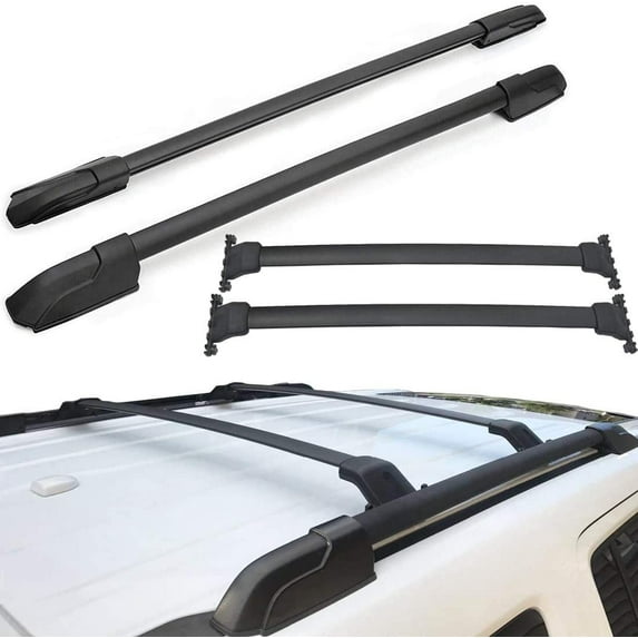 Roof Rack Set for Honda Pilot 2009 -2015 Roof Rails Top Rails Luggage Carriers 4Pcs (Corss Bars + Roof Rails)