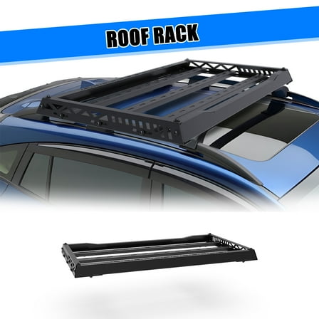 Roof Rack Top Cargo Luggage Basket Holder for Mid-Size Full-Size Picku for Dodge/Chevy/GMC/Ford/Jeep/Nissan/Honda/Toyota
