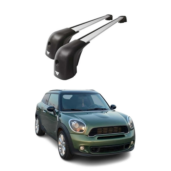 Roof Racks Cross Bars for Mini Paceman 2013-2016 Aluminium 220lb Silver