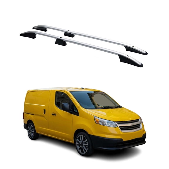 Roof Racks Side Rails for Chevrolet City Express 2015-2018 Aluminium Silver 2Pcs