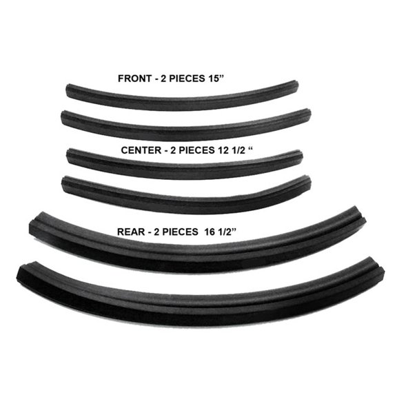 Roof Rail Seals, Convertibles For Dodge Dart, Plymouth Valiant 63-66 RR 4500-A