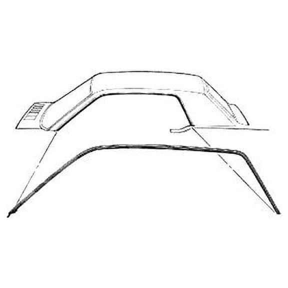 Roof Rail Weatherstrip Set for Ford Mustang 1964-1966 GMK302053764P