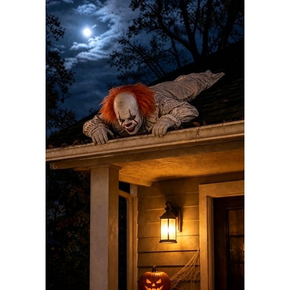 Roof Reapers Halloween Roof Decorations, Creepy Crawling Horror Figures ...