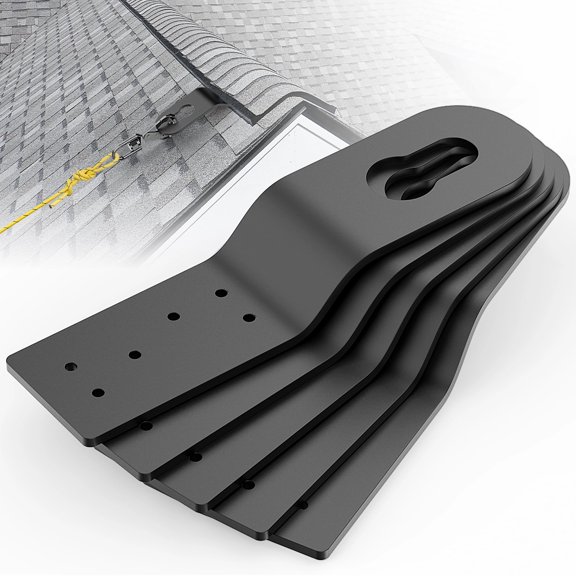 Roof Safety Anchor For Fall Protection Permanent Tie Off Point Roofing Worke With Harness Ropes And Other (black-5)