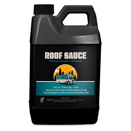 Bling Sauce Roof Sauce, 2-in-1 RV Roof and Seal Cleaner Plus UV Protectant, 64 oz.