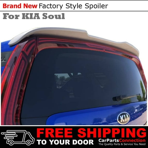Roof Spoiler Compatible With 2020 2021 2022 2023 Kia Soul All Painted Color SWP Snow White Pearl