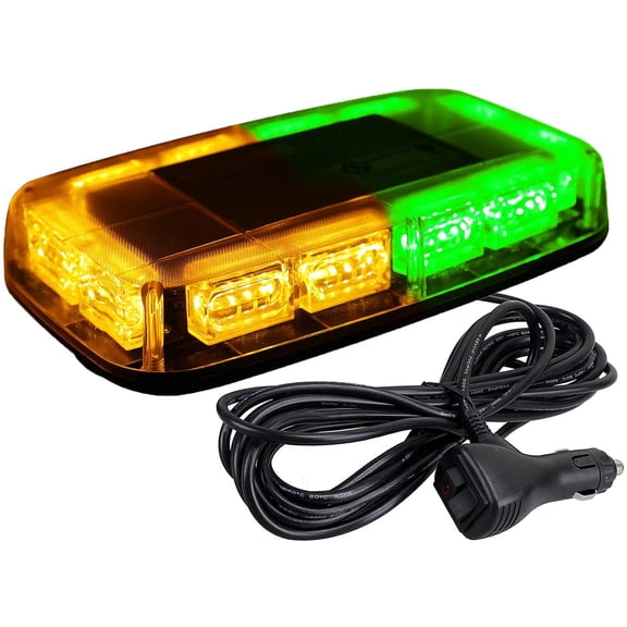 Roof Top Strobe Lights High Visibility Emergency Safety Warning Mini LED Light Bar with Magnetic Base for Snow Plow Trucks and Construction Vehicles