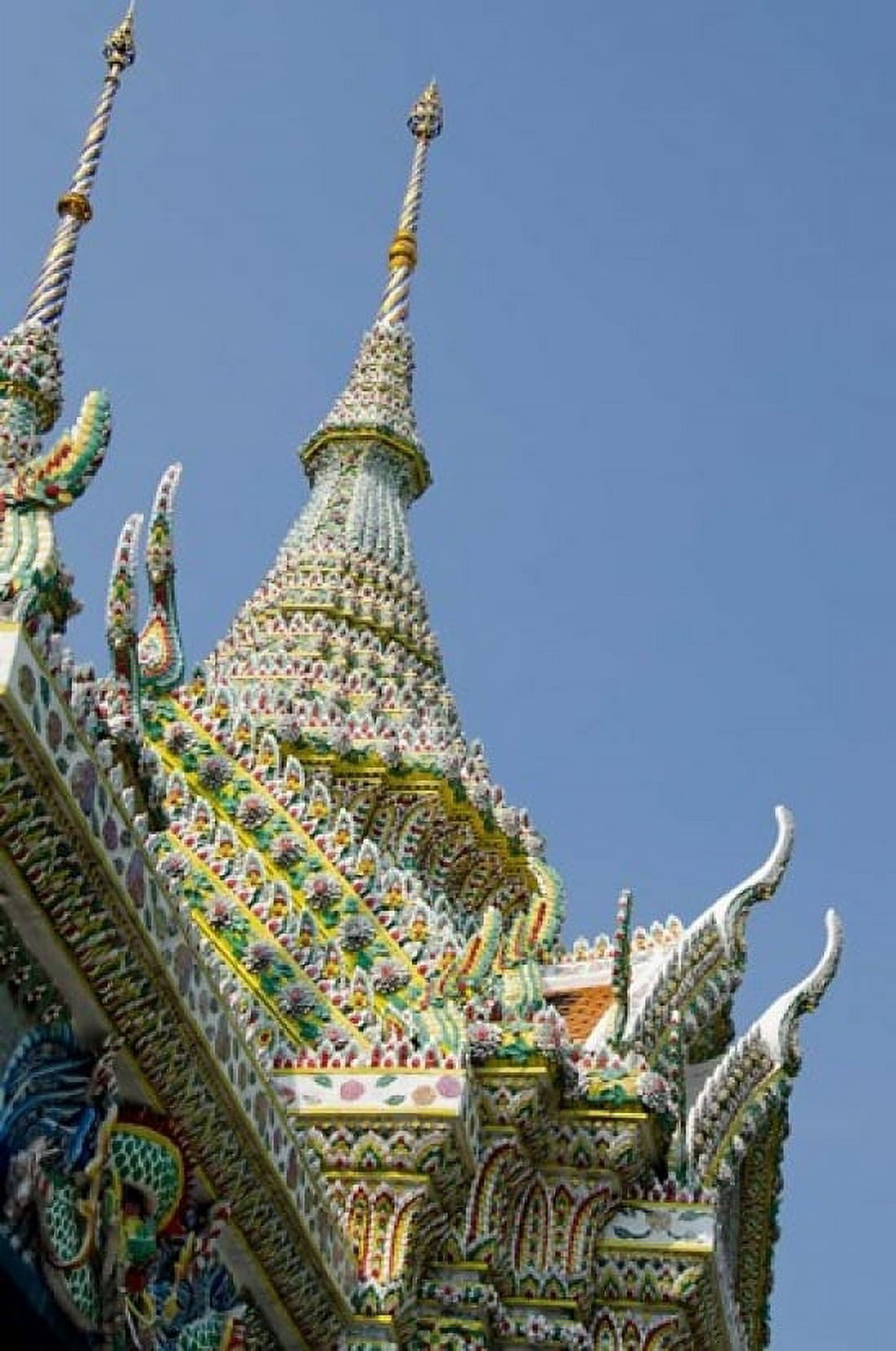 Roof detail Grand Palace Bangkok Thailand Canvas Art - Cindy Miller Hopkins DanitaDelimont (24 x 36)