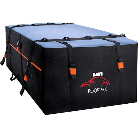 RoofPax Waterproof Rooftop Cargo Carrier Bag, Heavy Duty Car Top Carrier for Travel, 15 Cft.