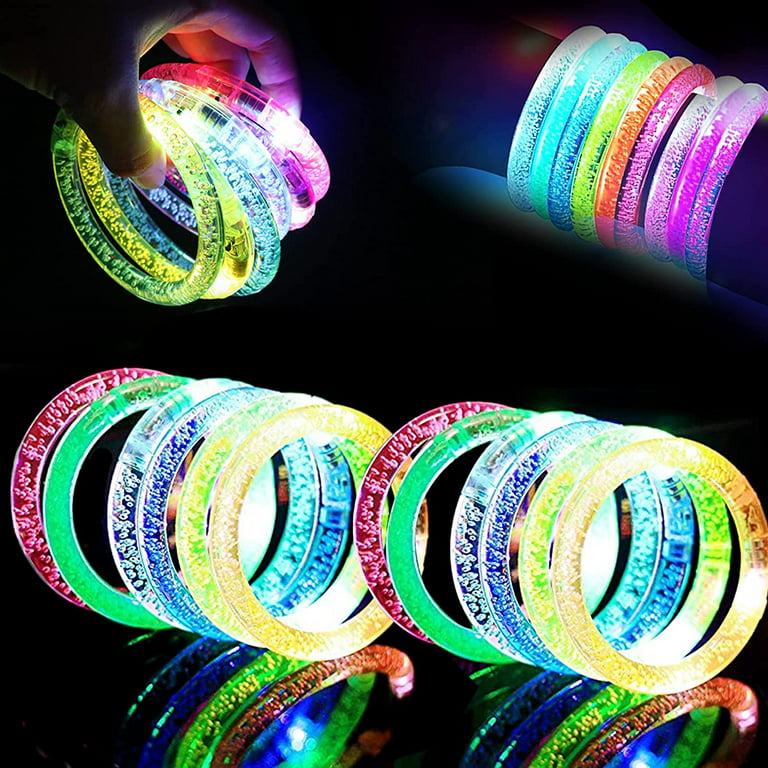 Roofei 10 Pieces LED Glow Stick Bracelet Glow Sticks Bracelet Glow