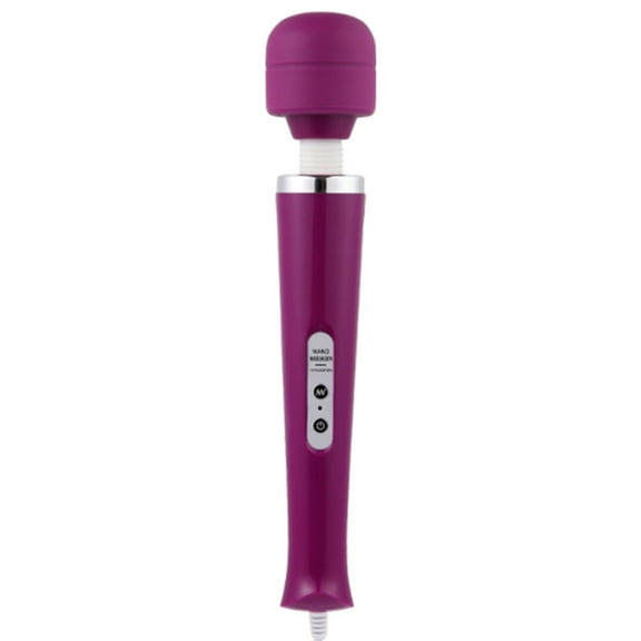 Roofei 10 Speeds Wired Powerful Handheld Wand Massager with Strong Vibration, Personal Therapy Massager for Sports Recovery, Muscle Aches, Body Pain (Purple)