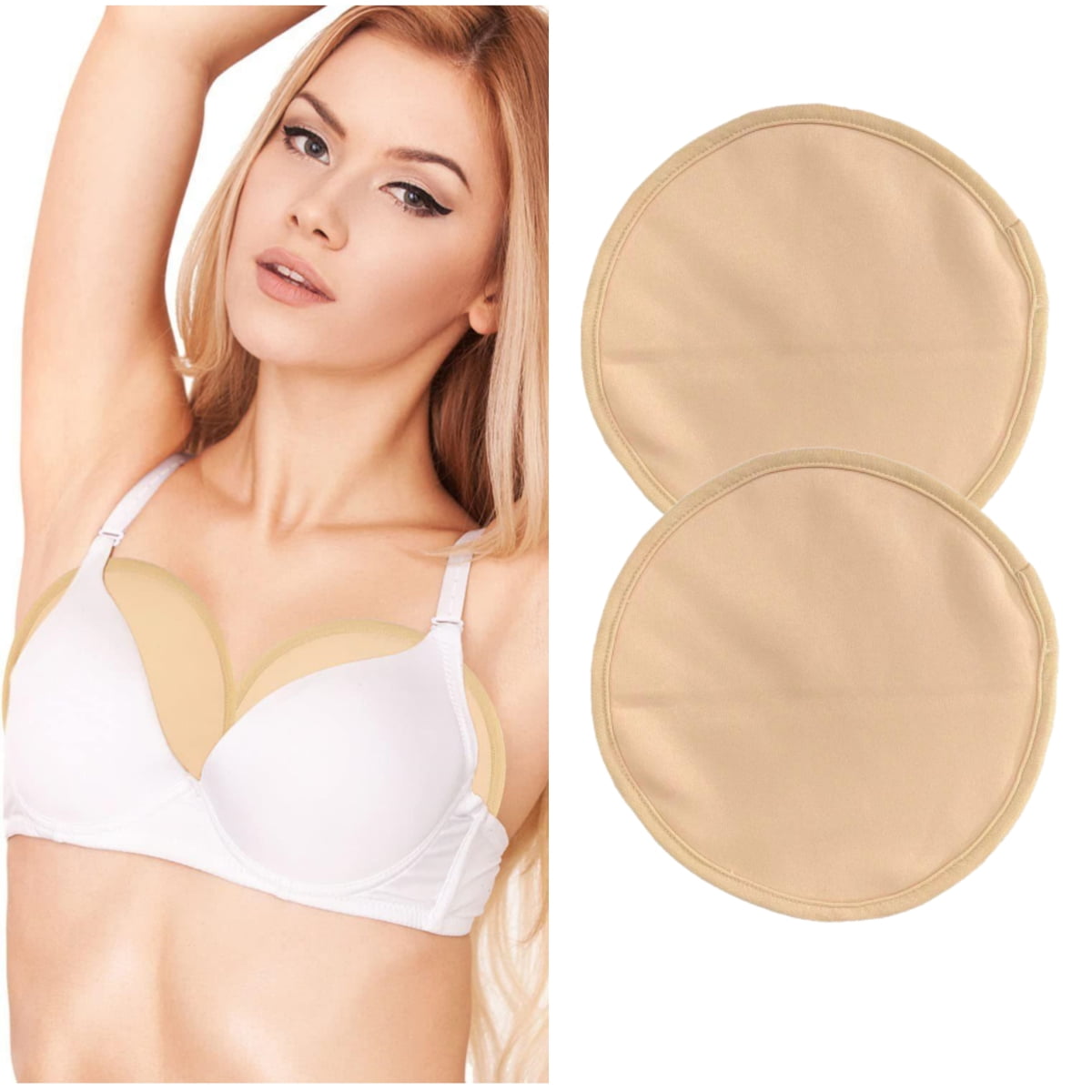 Organic Cotton Antimicrobial Soft Nursing Bra with Removable Pads (Pack of  2)-IMB001A_1B