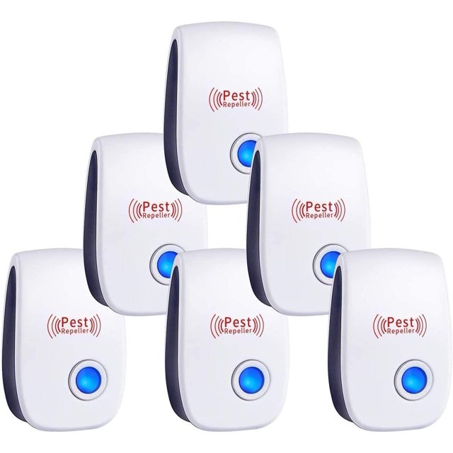 Roofei 6 Packs Ultrasonic Pest Repeller, Indoor Ultrasonic Insect