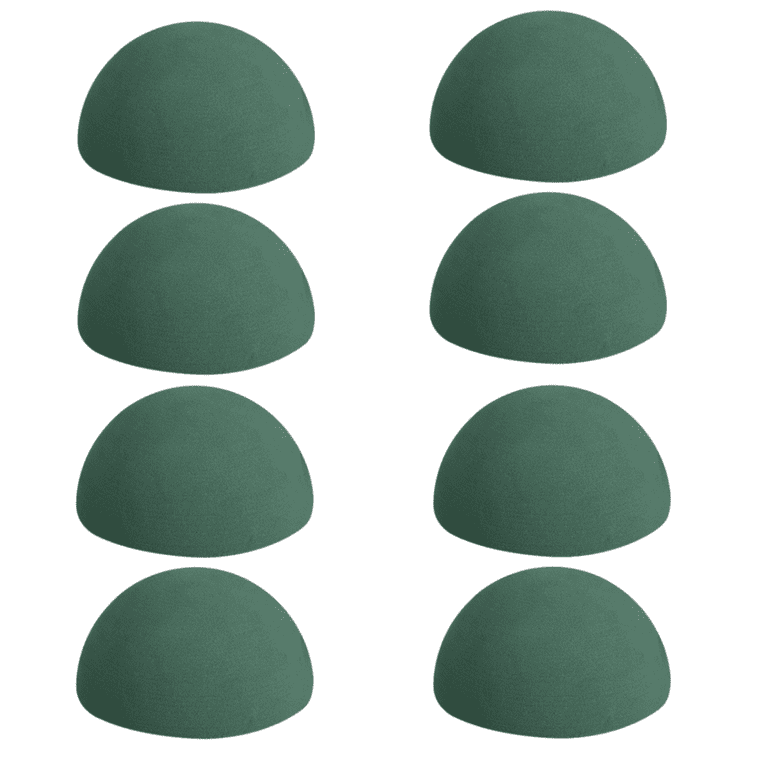Roofei 8Pcs Green Half Ball Dry Foam for DIY Craft, Floral 