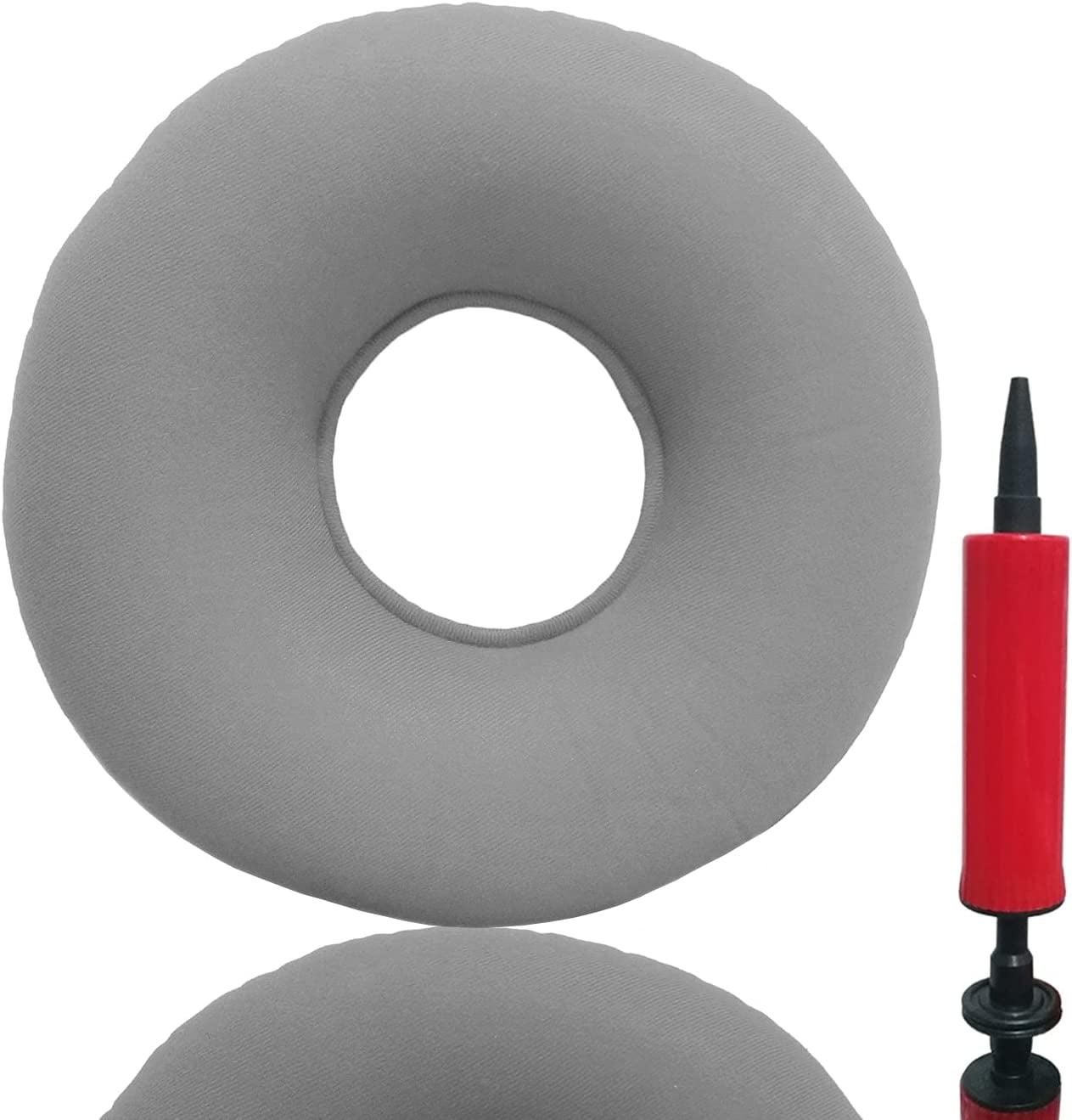 Dr. Frederick's Original Donut Pillow - 15 Inflatable Donut Cushion for  Tailbone Pain Relief - Seat Cushion for Hemorrhoids, Bed Sores, Prostatitis  