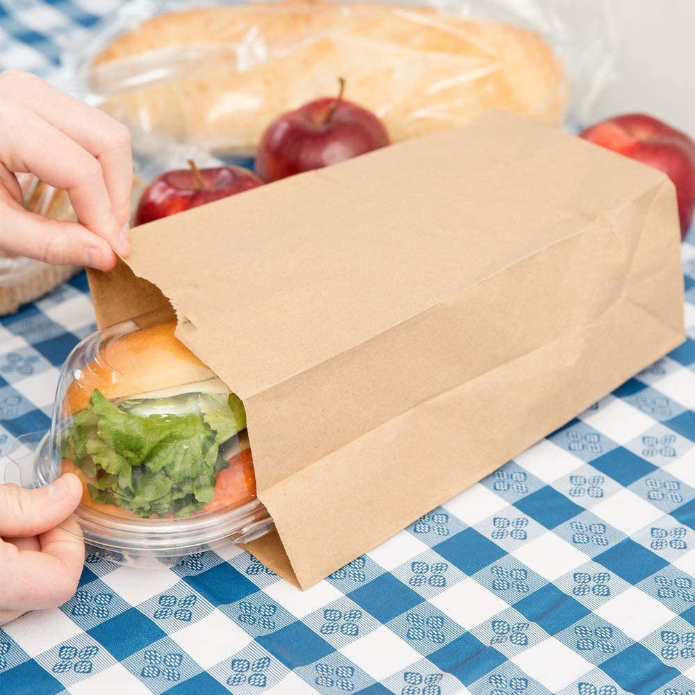  Culinware Kraft Paper Bags 3 Lb - Durable Brown Paper