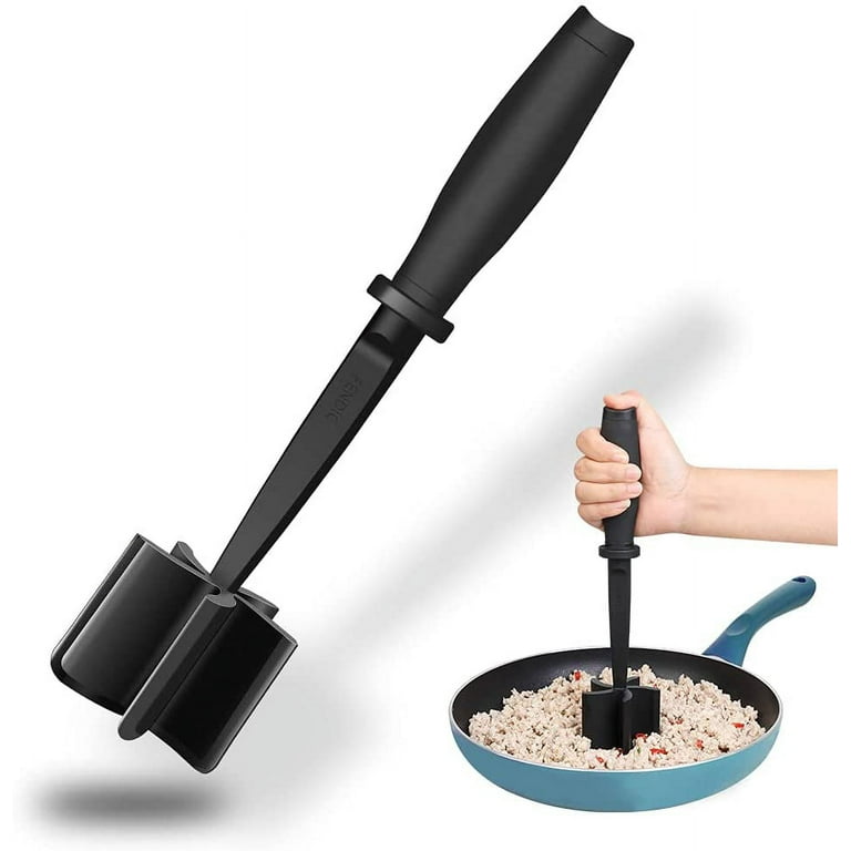  Meat Chopper for Hamburger, Premium Heat Resistant Masher and  Smasher for Ground Beef, Ground Turkey and More, Nylon Ground Beef Chopper  Tool and Meat Fork, Non Stick Mix Chopper: Home 