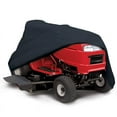 thumbnail image 1 of MODANU  Waterproof Riding Lawn Mower Cover, Heavy Duty 420D Polyester Oxford Tractor Cover Fits Decks up to 54", UV Protection Universal Fit with Drawstring Storage Bag (72"L x 44"W x 46"H, Black), 1 of 9