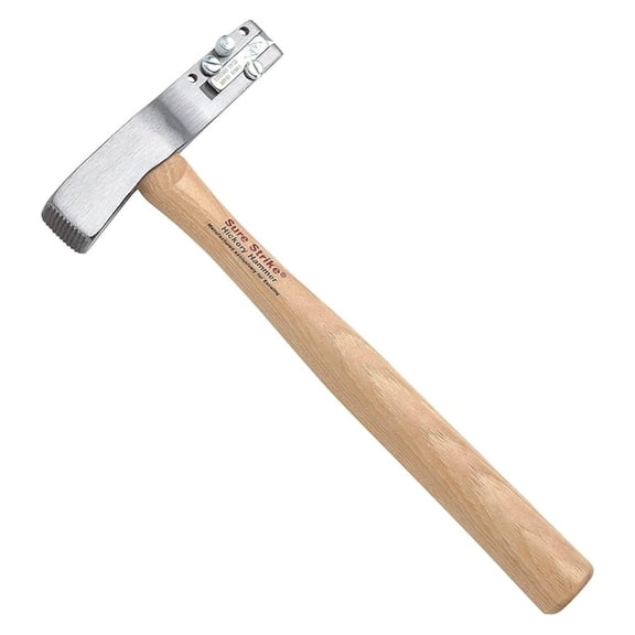 Roofing Hammer Hatchet - 18oz with Blade & Hickory Handle - Shingle Splitting Tool